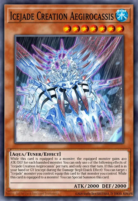 Icejade Creation Aegirocassis trading card