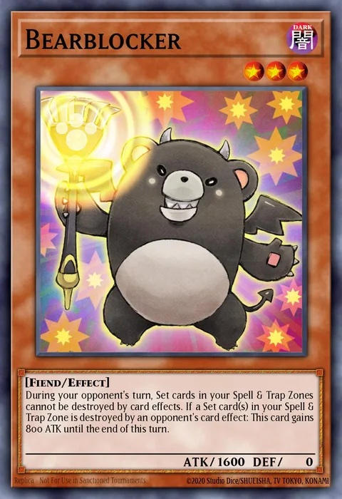 Bearblocker trading card