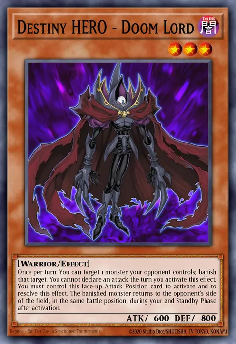 Destiny HERO - Doom Lord trading card