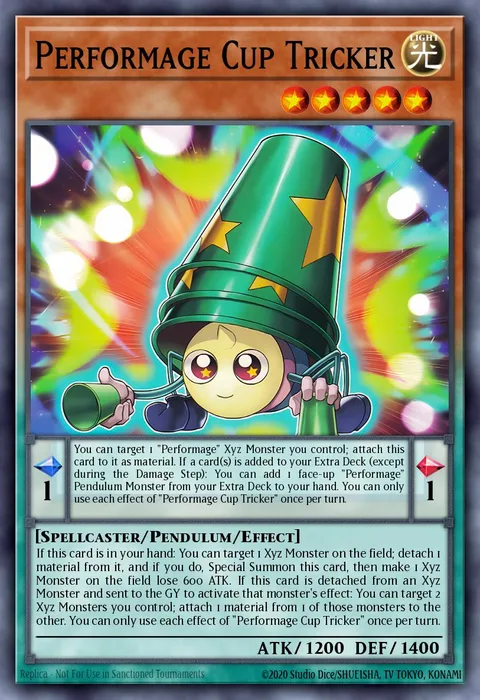 Performage Cup Tricker trading card