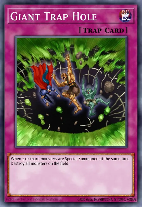 Giant Trap Hole trading card