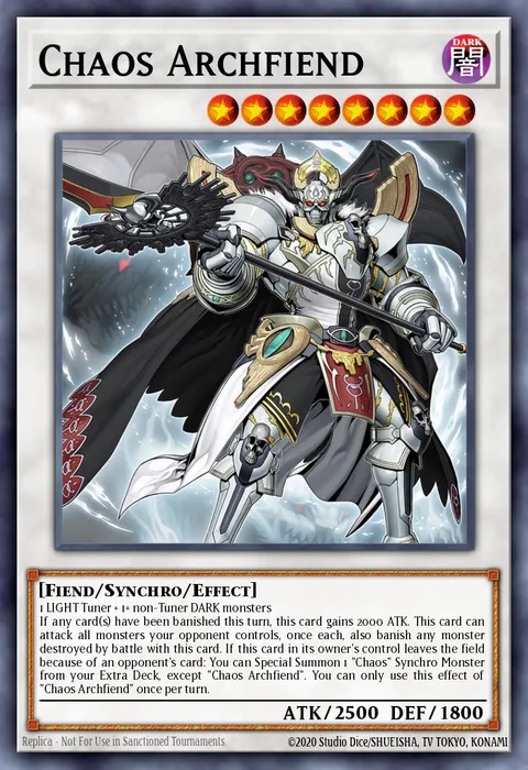 Chaos Archfiend trading card