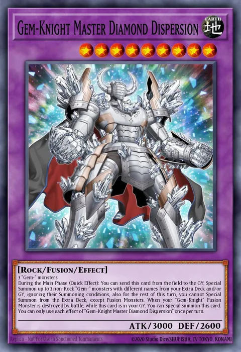 Gem-Knight Master Diamond Dispersion trading card