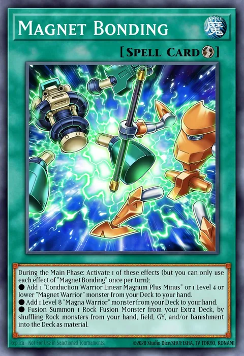 Magnet Bonding trading card