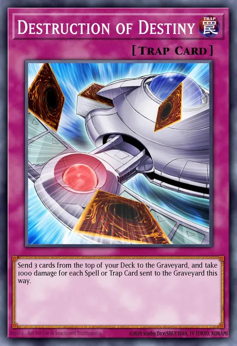 Destruction of Destiny trading card