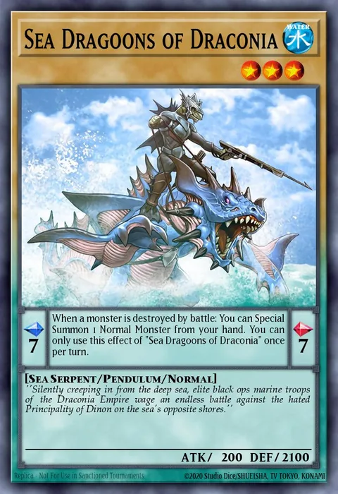 Sea Dragoons of Draconia trading card