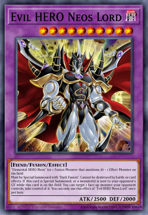 Evil HERO Neos Lord trading card
