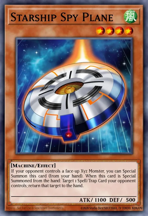 Starship Spy Plane trading card