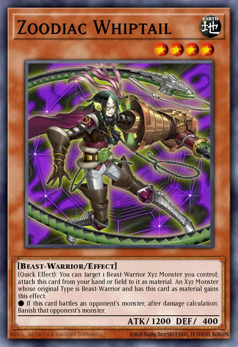 Zoodiac Whiptail trading card