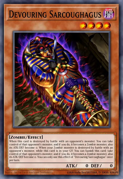 Devouring Sarcoughagus trading card