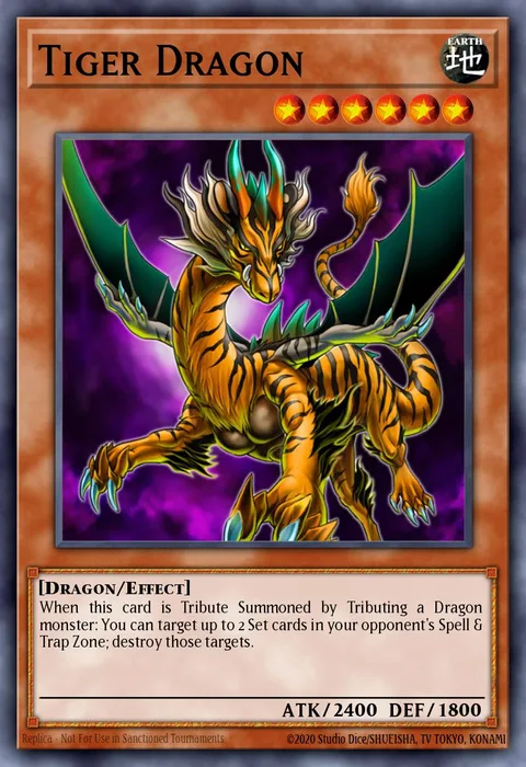 Tiger Dragon trading card
