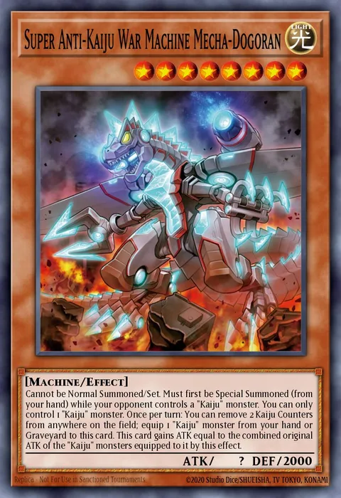Super Anti-Kaiju War Machine Mecha-Dogoran trading card