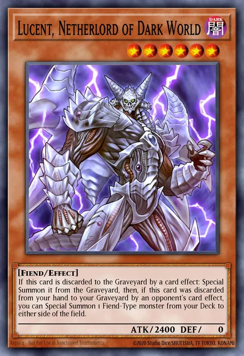 Lucent, Netherlord of Dark World trading card