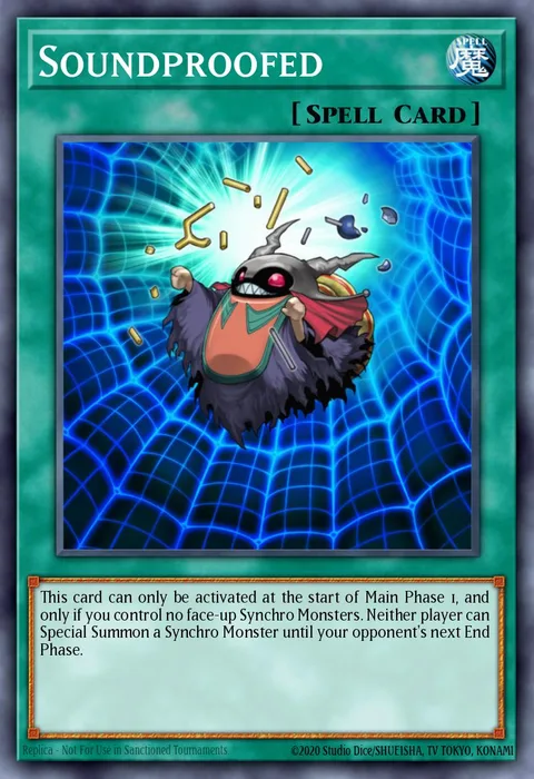 Soundproofed trading card