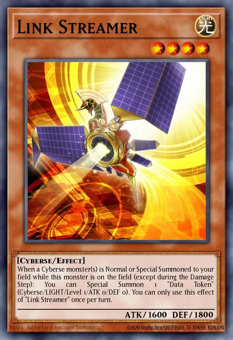 Link Streamer trading card