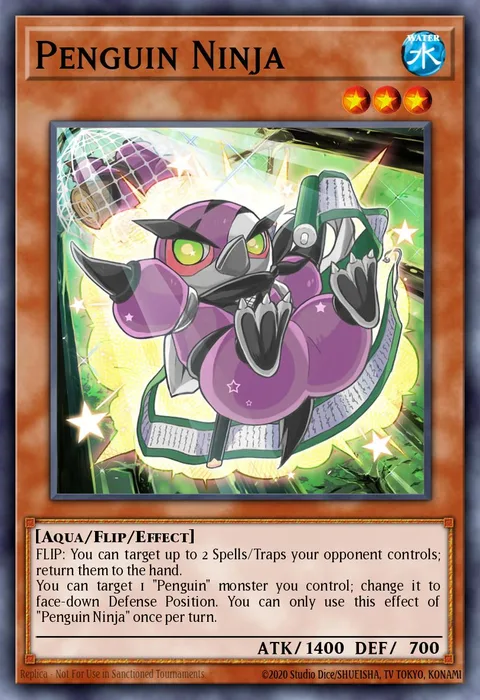 Penguin Ninja trading card
