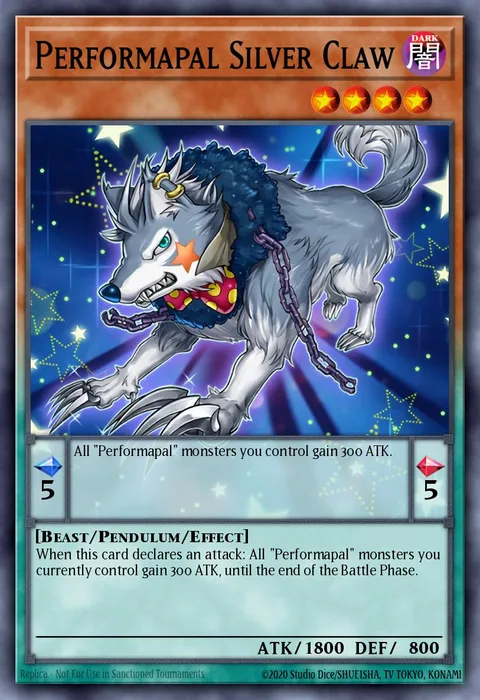 Performapal Silver Claw trading card
