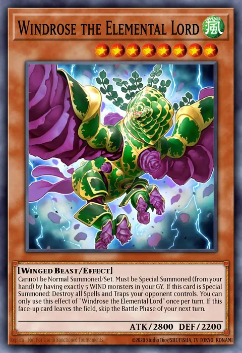 Windrose the Elemental Lord trading card