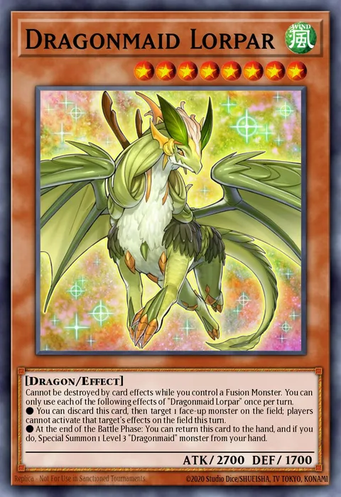 Dragonmaid Lorpar trading card