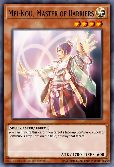 Mei-Kou, Master of Barriers trading card