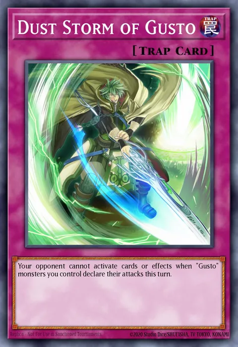Dust Storm of Gusto trading card