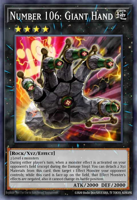 Number 106: Giant Hand trading card