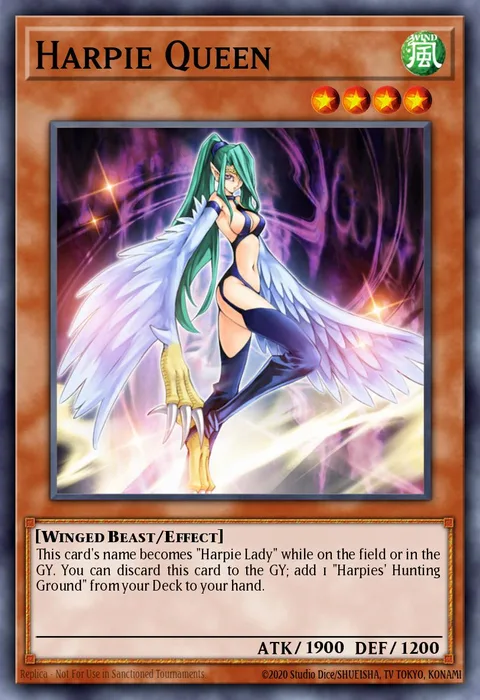 Harpie Queen trading card