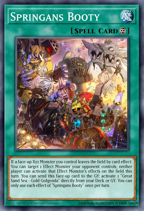 Springans Booty trading card