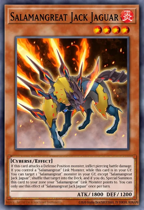 Salamangreat Jack Jaguar trading card