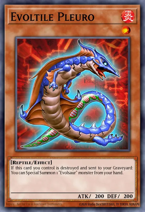Evoltile Pleuro trading card