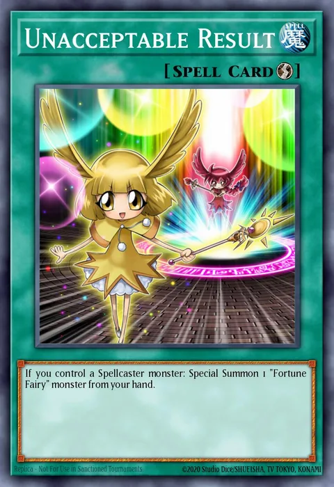 Unacceptable Result trading card