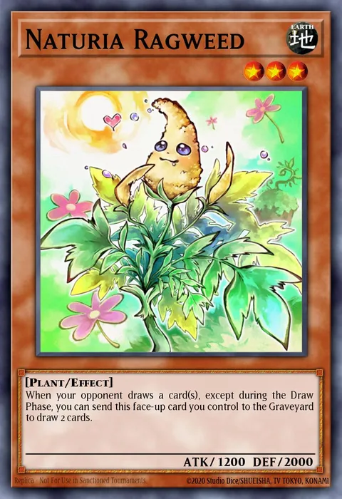 Naturia Ragweed trading card