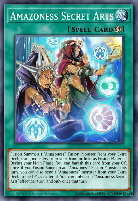Amazoness Secret Arts trading card