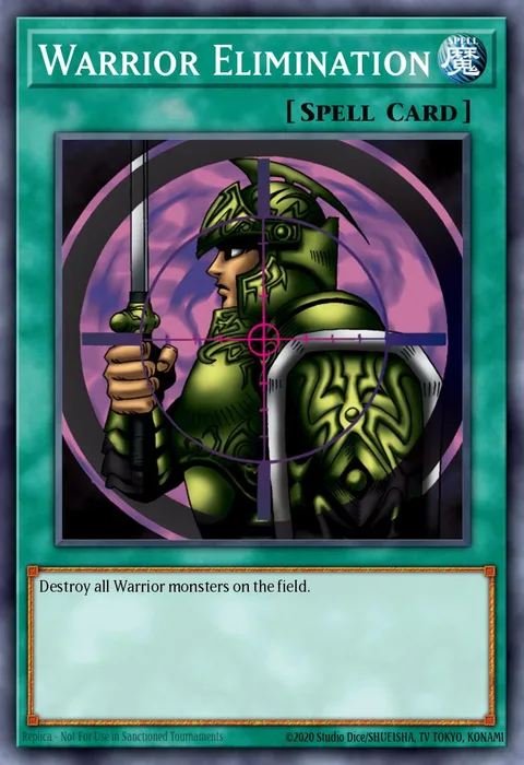 Warrior Elimination trading card
