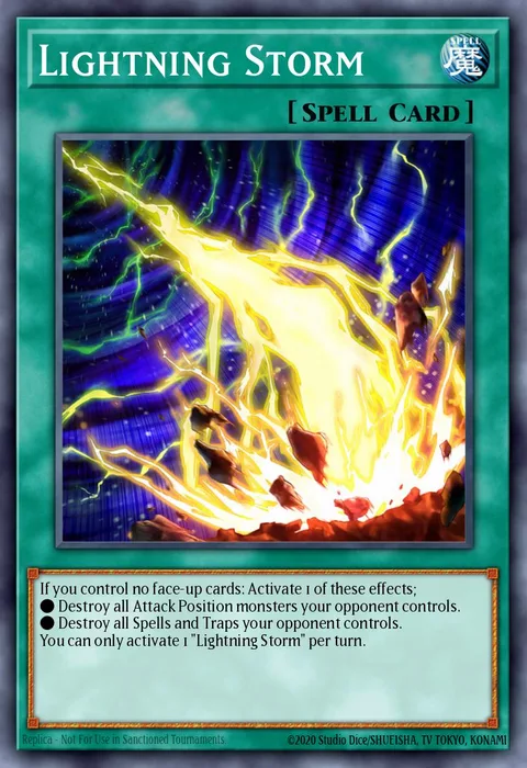 Lightning Storm trading card