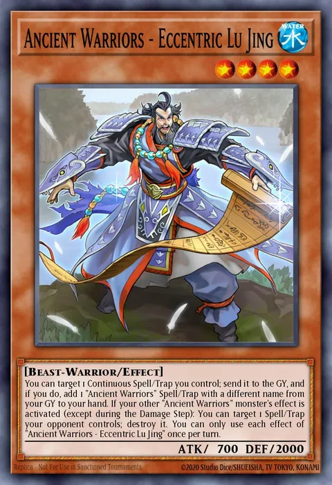 Ancient Warriors - Eccentric Lu Jing trading card