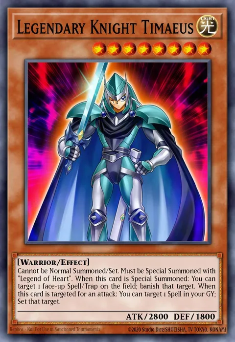 Legendary Knight Timaeus trading card