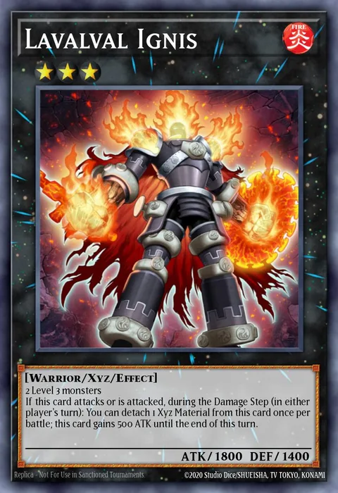 Lavalval Ignis trading card