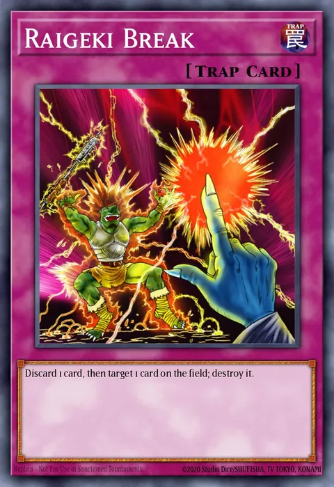 Raigeki Break trading card