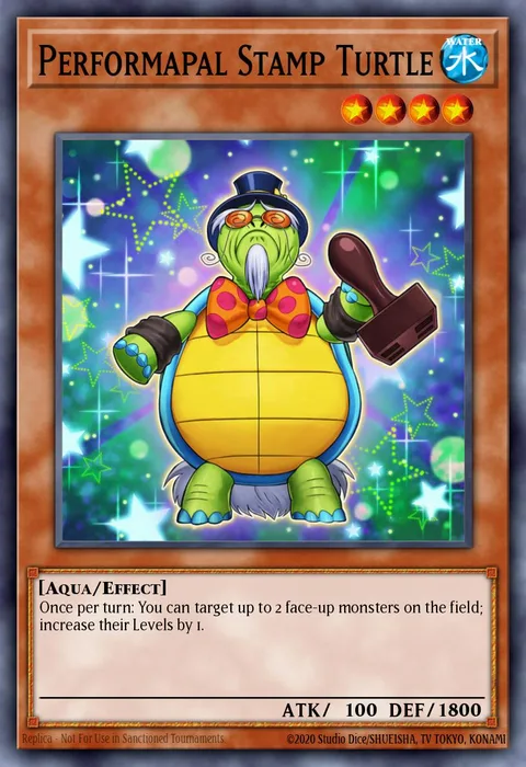 Performapal Stamp Turtle trading card