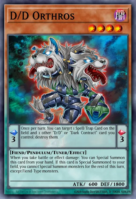 D/D Orthros trading card