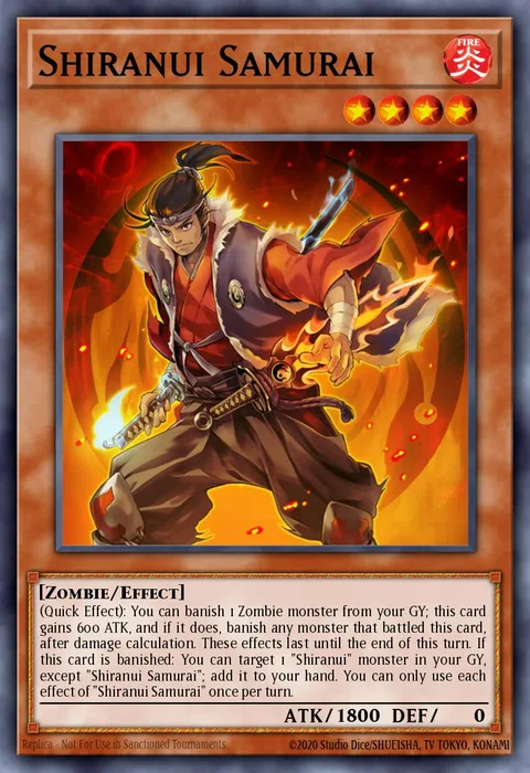 Shiranui Samurai trading card