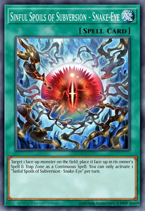 Sinful Spoils of Subversion - Snake-Eye trading card