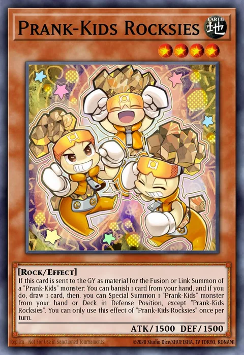 Prank-Kids Rocksies trading card