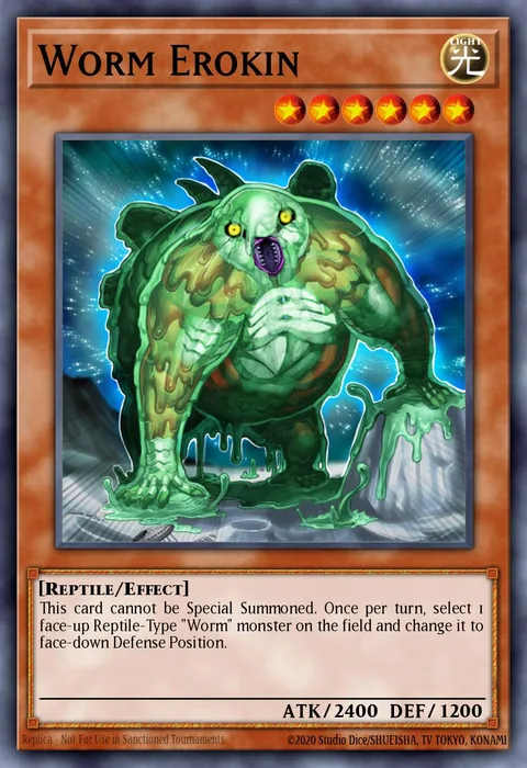Worm Erokin trading card