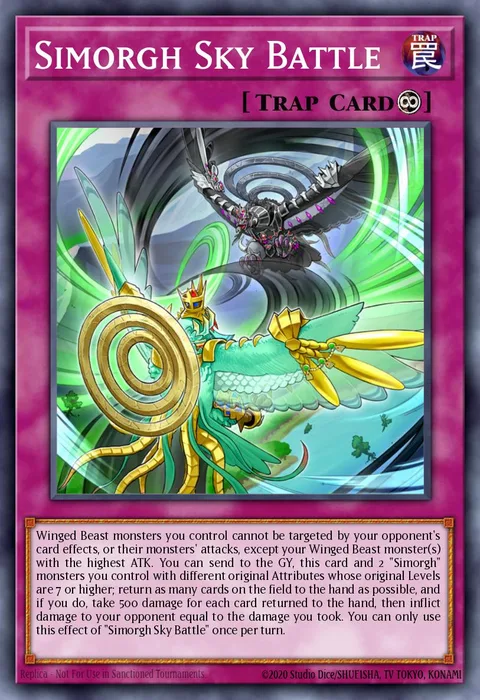 Simorgh Sky Battle trading card