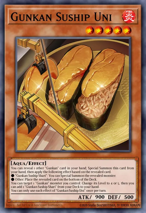 Gunkan Suship Uni trading card