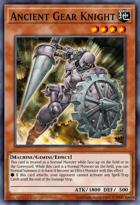 Ancient Gear Knight trading card