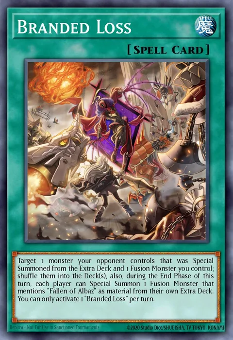 Branded Loss trading card