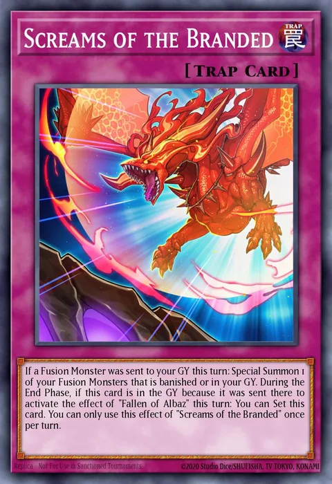 Screams of the Branded trading card